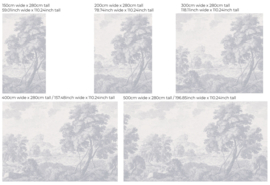 Annet Weelink Design Engraved behang Blue