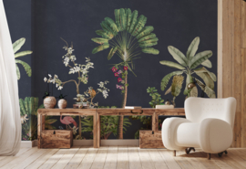 Annet Weelink Design Vibrant Exotics behang Navy