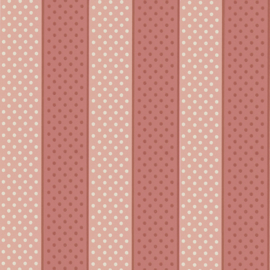 Little Greene behang Paint Spot - Strawberry Cream