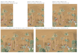 Annet Weelink Design Wildlife's Playground behang Ochre