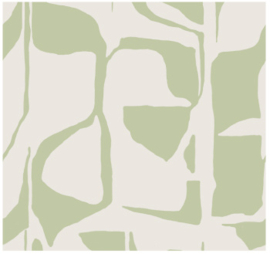 Annet Weelink Design Aurora Blocks behang Green