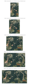 Annet Weelink Design Jungle Jazz behang Dark Teal
