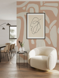 Annet Weelink Design Asher Shapes behang Terra