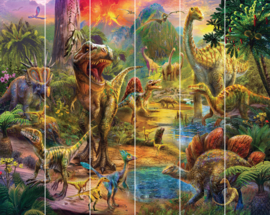Walltastic 46788 Dinosaurus T-rex - Landscape of dinosaurus Posterbehang -