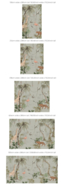 Annet Weelink Design Jungle Jazz behang Dusty Mint
