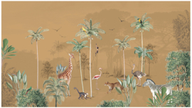Annet Weelink Design Wildlife's Playground behang Ochre