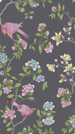 Little Greene behang Aderyn - Arquerite Dark