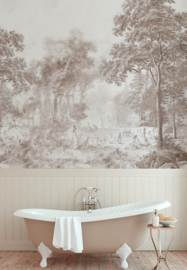 Annet Weelink Design Romantic Garden behang Brown