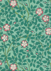 Little Greene behang Briar Rose - Green Verditer