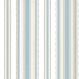 Little Greene behang Colonial Stripe - Classic Blue