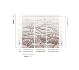Masureel Traces wandpaneel DGTRA5031-260/5033-260