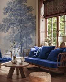 Annet Weelink Design Romantic Garden behang Blue