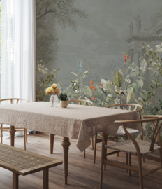 Annet Weelink Design Avian Oasis behang Indigo