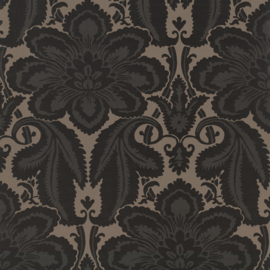 Little Greene behang Albemarle St. - Charcoal