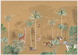 Annet Weelink Design Wildlife's Playground behang Ochre