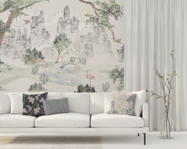 Annet Weelink Design Central Park behang Off White
