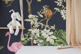 Annet Weelink Design Vibrant Exotics behang Navy