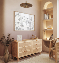 Annet Weelink Design Gradient behang Beige/Aubergine