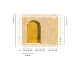 Masureel Terra behang Alcove Calendula, deel A