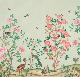 Days of Bloom behang Chinoiserie - Light Green