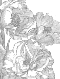 KEK Amsterdam behang Engraved Flowers WP-668, WP-670, WP-335
