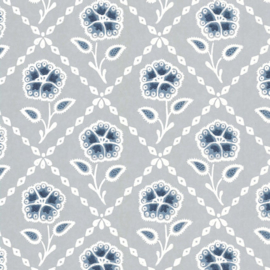 Little Greene behang Whitehall - Prussian