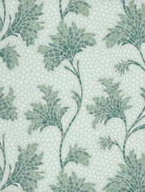 Little Greene behang Mosaic Trail - Aquamarine