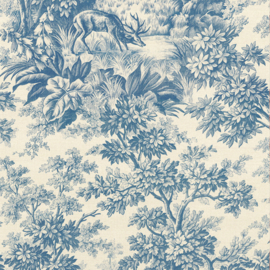 Little Greene behang Stag Toile - Juniper