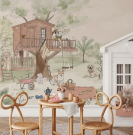 Annet Weelink Design Pet's Picnic behang