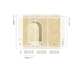 Masureel Terra behang Alcove Oyster, deel A