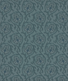 Little Greene behang Hoja - Air Force Blue