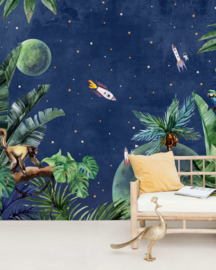 Creative Lab Amsterdam mural From Jungle to Space