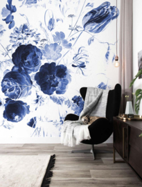 KEK Amsterdam behang Royal Blue Flowers WP-207, WP-217, WP-223