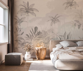 Annet Weelink Design Tropical Wilderness behang Beige