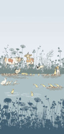 Little Greene behang Riverside Capers - Moo