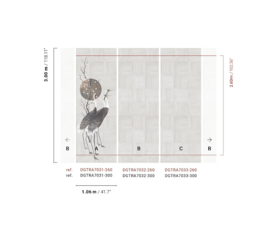 Masureel Traces wandpaneel DGTRA7031-260/7033-260