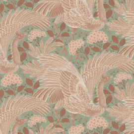 Days of Bloom behang Proud Birds - Minty