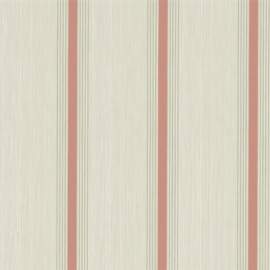 Little Greene behang Cavendish Stripe - Brush Red
