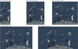 Annet Weelink Design  Into the Galaxy behang Dark