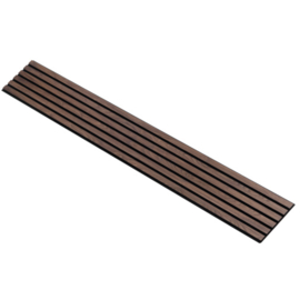 I-Wood® Walnut - Zwart vilt - 30 x 240 cm - Basic houten paneel