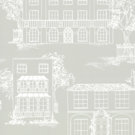 Little Greene behang Hampstead - Cool Grey