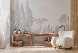 Annet Weelink Design Toscany behang Grey