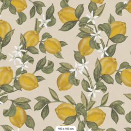 Days of Bloom behang Lemon Delight - Off White