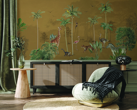 Annet Weelink Design Wildlife's Playground behang Ochre