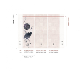 Masureel Traces wandpaneel DGTRA7041-260/7043-260