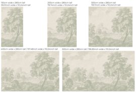 Annet Weelink Design Engraved behang Green