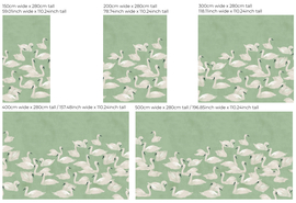 Annet Weelink Design Dancing Swan behang Green