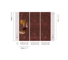 Masureel Traces wandpaneel DGTRA7011-260/7013-260