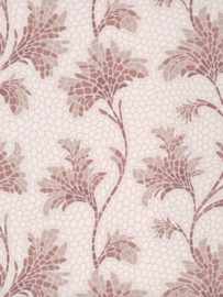 Little Greene behang Mosaic Trail - Blush