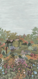 Little Greene behang Castle Garden - Sage Green